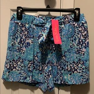 NWT Lilly Pulitzer tie shorts. NWT